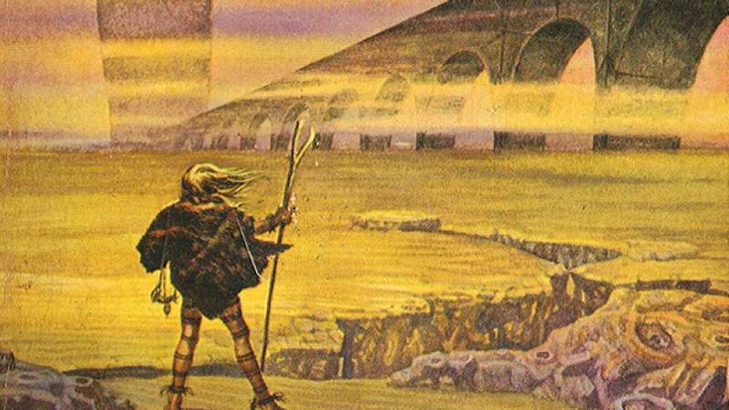 A section from the cover of Planet of Exile.